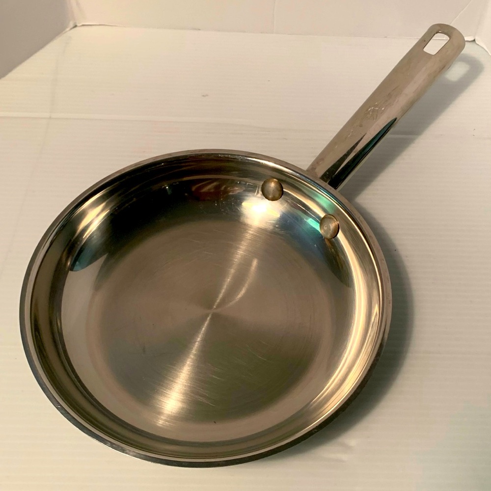 WOLFGANG PUCK CAFE COLLECTION 8" OMELETTE PAN STAINLESS STEEL FRYING PAN: